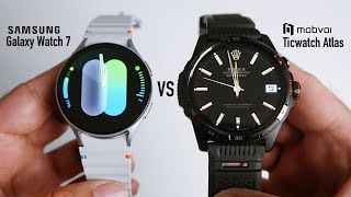 Galaxy Watch 7 vs Ticwatch Atlas Ultimate Smartwatch Comparison  Which one to Buy [upl. by Grevera662]