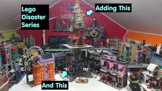 Adding Harry Potter Lego To The Display  2024 The Burrow  Gringotts Bank  Lego Disaster Series [upl. by Sisenej]