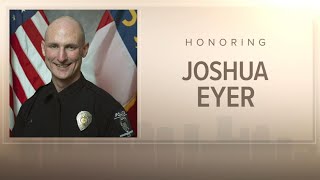 Funeral for fallen CMPD officer Joshua Eyer killed in the line of duty [upl. by Aivatahs]