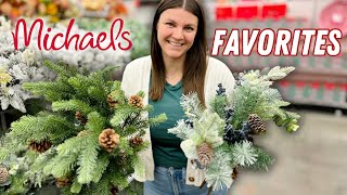 My FAVORITE florals from Michaels for making Christmas wreaths [upl. by Esiuolyram]