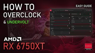 How to Overclock amp Undervolt RX 6750XT  ADRENALIN 2023 Easy Tutorial [upl. by Nnylcaj176]