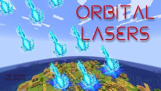 I modded ORBITAL BOMBARDMENTS into MINECRAFT minecraft viralvideo fyp moddedminecraft [upl. by Lenwood792]