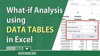 WhatIf analysis in Excel with a Data Table by Chris Menard [upl. by Canotas]