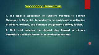 steps of hemostasis [upl. by Curnin399]