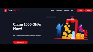 Coin Gate  Free SignUp Bouns 1000 GHs  No Investment  Minimum withdraw 000005 BTC  Crypto Tech [upl. by Novaelc]