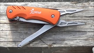 Delle Multitool Full Review  One Hand Deployable Pliers Was 14 but hard to find now [upl. by Ric]