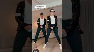 BEHIND THE SCENE Jasminandjames dance michaeljackson shorts [upl. by Vish715]