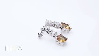 Elegant Stylish Zultanite CZ Silver Stud Earrings [upl. by Laerol]