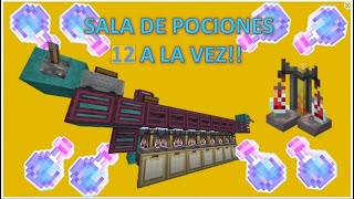 Maquina de POCIONES AUTOMATICAS en Minecraft 🍺 120  119 🍺 [upl. by Esau]