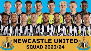 NEWCASTLE UNITED FC Squad Season 202324  Newcastle United  FootWorld [upl. by Malan]