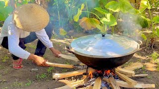 Harvesting Bagongon Horn Shell from a pond and preparing a tasty meal [upl. by Westbrook]