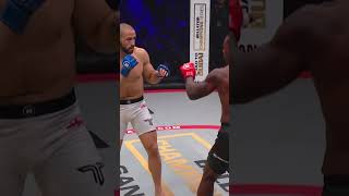 UNBELIEVABLE TKO 😳 Lorenz Larkin stops Levan Chokheli in the first round at bellatorsandiego [upl. by Kyriako]