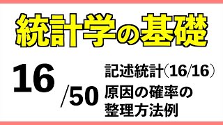 統計1650 原因の確率の整理方法例【統計学の基礎】 [upl. by Anyzratak]