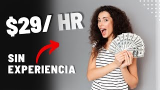 Cómo GANAR 29hora con Mecanografía Online ¡Empleos Fáciles y Sin Experiencia [upl. by Angelika]