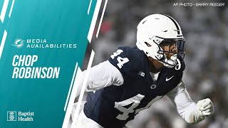 Chop Robinson CANT WAIT to work with Bradley Chubb and Jaelan Phillips  Miami Dolphins [upl. by Ynney]