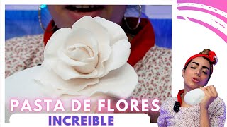 ¡Crea Flores Comestibles Perfectas con Pasta de Flores 🍰✨ [upl. by Latoya]