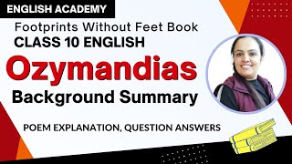 Ozymandias Summary and Background  CBSE Class 10 English Poem 4 [upl. by Hughie93]