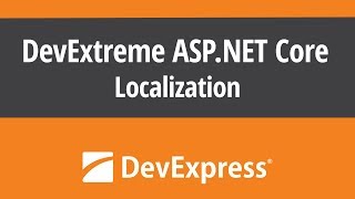 DevExtreme ASPNET Core Localization [upl. by Delorenzo833]