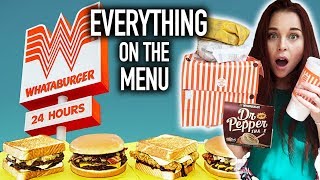 TRYING WHATABURGER FOR THE FIRST TIME  ULTIMATE TASTE TEST [upl. by Lokin385]