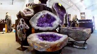 Incredible wonders at the Tucson Gem Mineral amp Fossil Show 2018 Part 2 [upl. by Shutz]