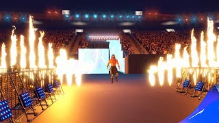 WWE2K24 PS5 Drew Mcintyre Entrance Custom Pyro Backlash Arena [upl. by Doralynn]