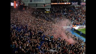 Rangers fans celebrate after final whistle in historic Europa League Semifinal against RB Leipzig [upl. by Rees]