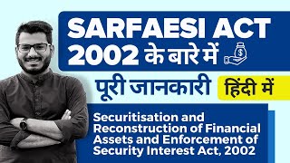 SARFAESI ACT 2002 Explained In Hindi [upl. by Keever]