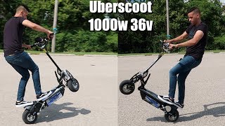 Uberscoot 1000w Electric Scooter Unboxing amp Installation Full Test Ride [upl. by Nnayecats]