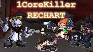 FNF 1CoreKiller RECHART Download available BF PICO amp HANK UNIQUE CHARTS [upl. by Vivle917]