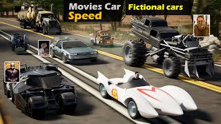 Fictional Cars and Movies Car Speed  Top Speed of Fictional Cars [upl. by Clerk]