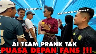 PRANK AI TEAM TAK PUASA DEPAN ORANG RAMAI  OWNER BULAN BINTANG TAK PUASA [upl. by Flss668]