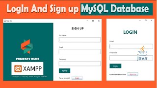 JAVA  How To Create Login And Register Form With MySQL Database In Java NetBeans [upl. by Neellok]