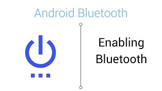 Bluetooth Tutorial  Enabling Bluetooth in Android Studio [upl. by Rubin]