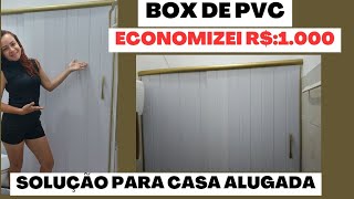 BOX DE BANHEIRO COM PVC FÁCIL E BARATO boxdepvc boxdebanheiro diy façavocêmesmo [upl. by Deni]