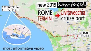 how to Rome to Civitavecchia cruise port CruiseTravelVideos [upl. by Moshe]