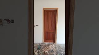 how to install wood door [upl. by Eicats]