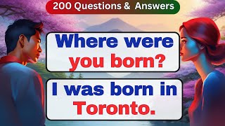 Improve English Speaking Skills🔥 300 Common Questions and Answers in English 🔥 English conversation [upl. by Ailehc]