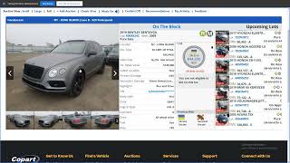 Copart Auto Auction Live Bidding and Prices [upl. by Darach]