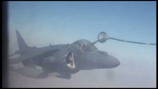 Marine Corps Hercules Refuels Harriers in Afghanistan [upl. by Salter830]