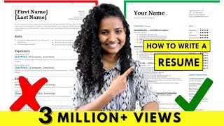 How to Write a Resume  For Freshers amp Experienced People StepbyStep Tutorial [upl. by Paluas470]