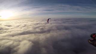 Paragliding above the clouds [upl. by Dougall441]