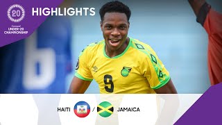 Concacaf Under20 Championship 2022 Highlights  Haiti vs Jamaica [upl. by Salinas]