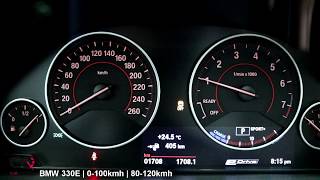 2017 BMW 330E Review  0100  060 acceleration test  Part 23 [upl. by Awuhsoj111]