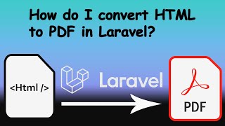 How to convert Html to pdf in laravel [upl. by Caniff]