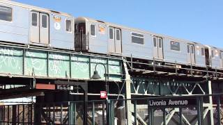 New Lots Avenuebound 3 train leaving Junius Street [upl. by Kcid]