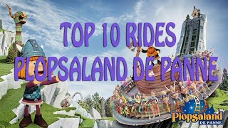 Top 10 Rides Plopsaland de Panne [upl. by Ettelimay]