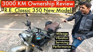 3000 KM Ownership Review Royal Enfield Classic 350 New Model [upl. by Zahavi]