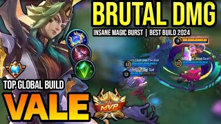 VALE BEST BUILD 2024  TOP GLOBAL VALE GAMEPLAY  MOBILE LEGENDS✓ [upl. by Alsworth]