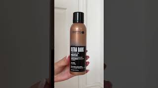 Sienna X  Self Tan Q10 Tinted Mousse vs Ultra Dark Mousse [upl. by Slein548]