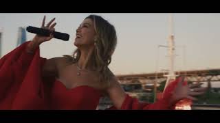 Delta Goodrem  Waltzing Matilda on board of Cunards Queen Elizabeth [upl. by Ahsilac674]